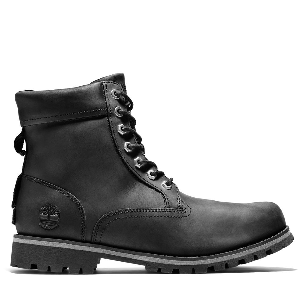 Timberland Mens 6-Inch Boots Rugged Waterproof II - Black - India RY2803791